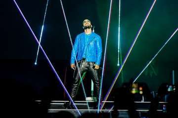 Maluma se conquista al público grancanario con un espectáculo de energía y efectos pirotécnicos (Foto TA)